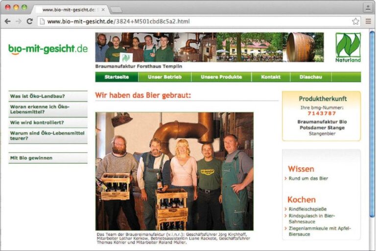 Die Rohstoffe von Biobiere zurückverfolgen