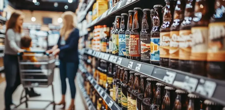 Bier steigert den allgemeinen Umsatz in Lebensmittelläden
